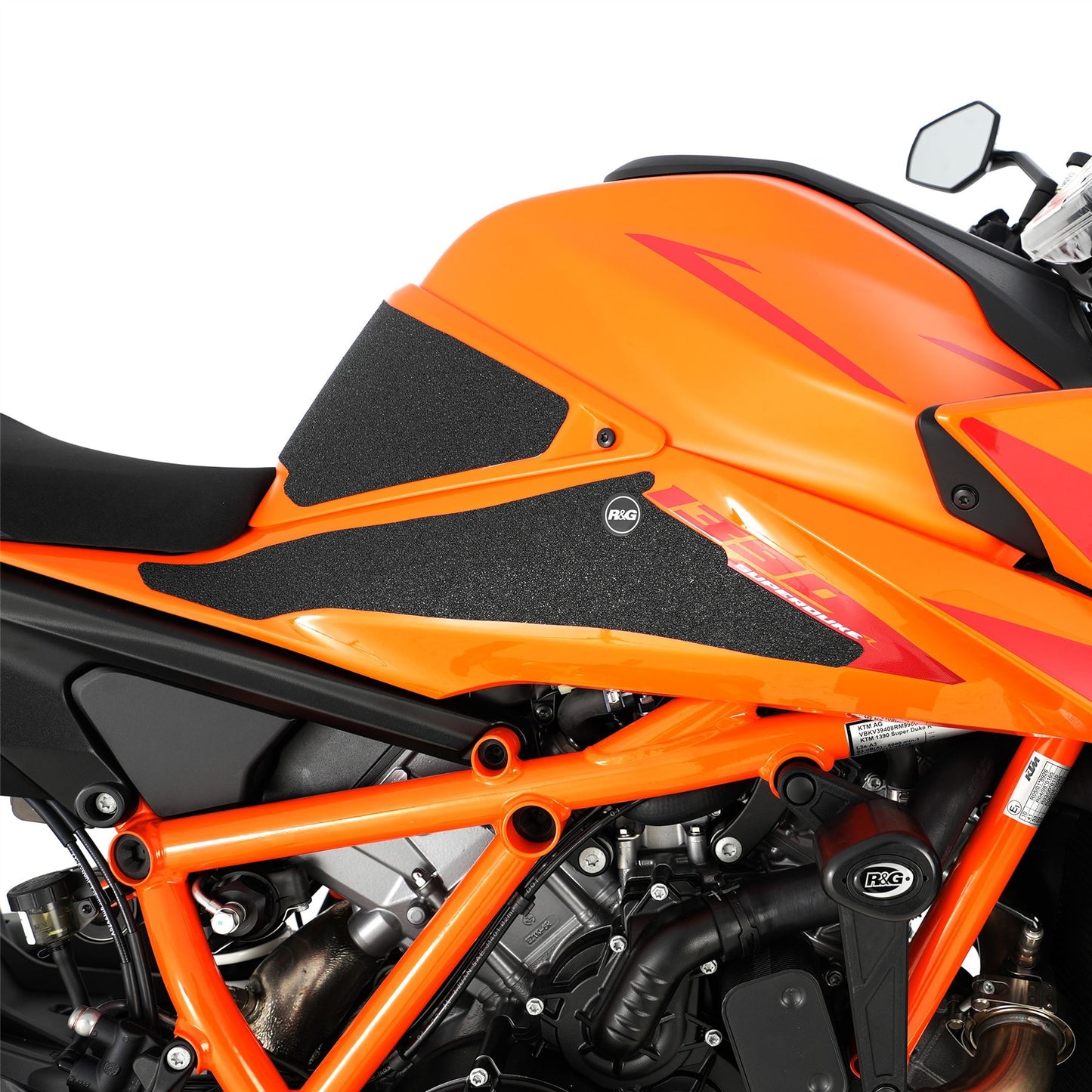 R&G Tank Traction Grips for KTM 1390 Super Duke R (Evo) 2024 Colour: Clear
