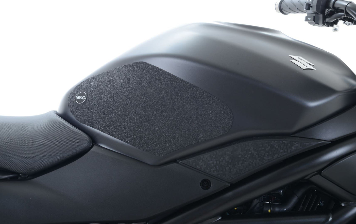 R&G Tank Traction Grips for Suzuki SV650 '16- & SV650X '18- Colour: Black