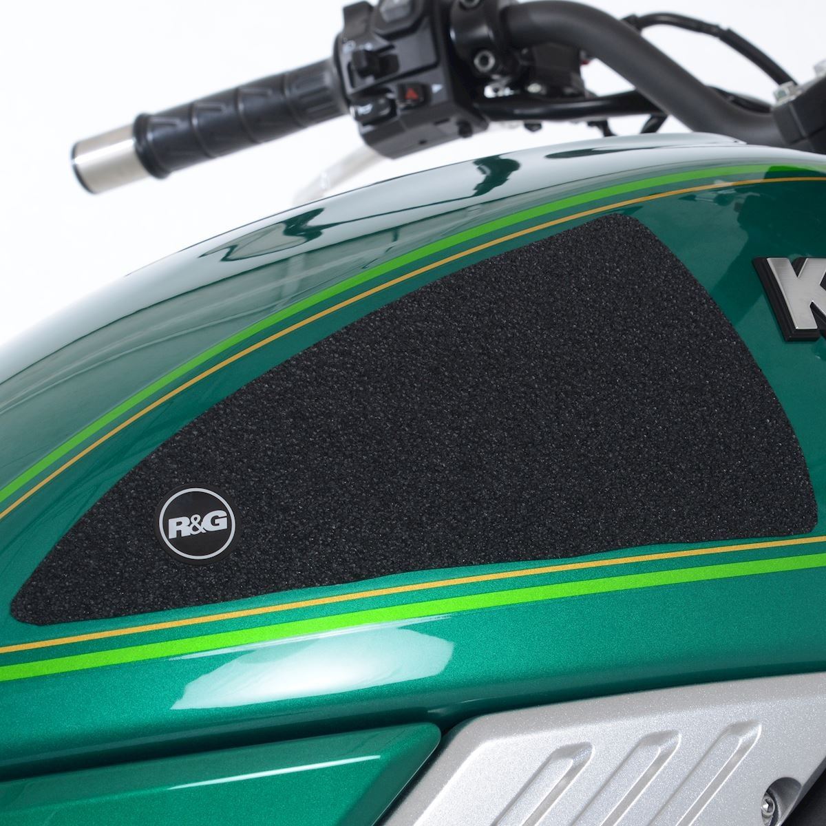R&G Tank Traction Grip for Kawasaki Z650RS '21- '24 (2-piece kit) Colour: Clear