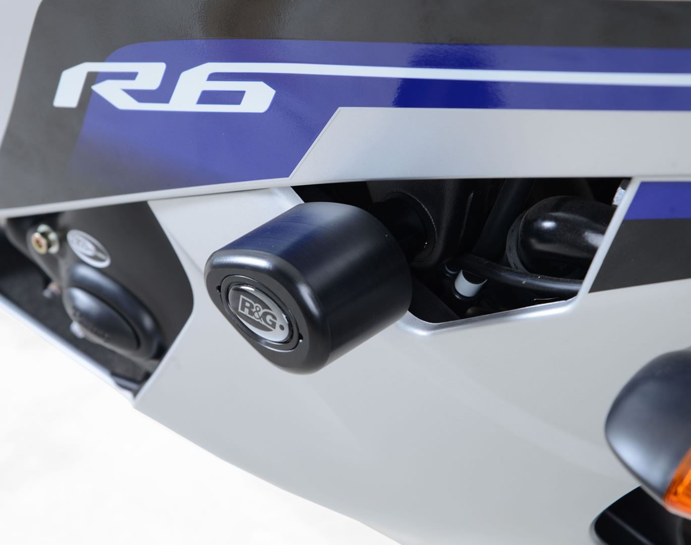 Crash Protectors - Aero Style for YZF-R6 '06- (Upper) Colour: White