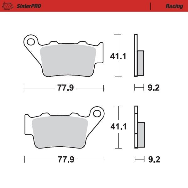 Moto-Master Racing SinterPRO Brake Pads - 93211