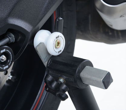 Cotton Reels for BMW S1000RR '23-, S1000R '23- , HP4 & M1000R '23- '24, Triumph Street Triple '13-,R/RS 765 '17-/ Street Triple S 765 '17- '20, Royal Enfield Interceptor 650 ’19-,Continental GT 650 ’19- & S1000R, M Sport '21- '24 Colour: White