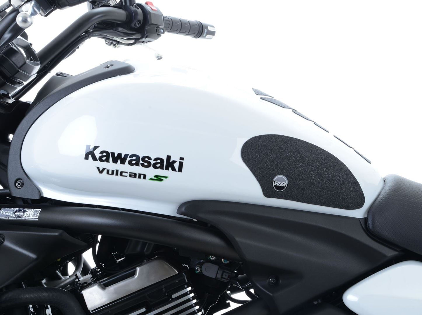 R&G Tank Traction Grip for Kawasaki Vulcan S '15- '24 Colour: Clear