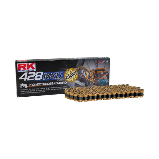 RK GB428MXU-124 Gold U-Ring Chain