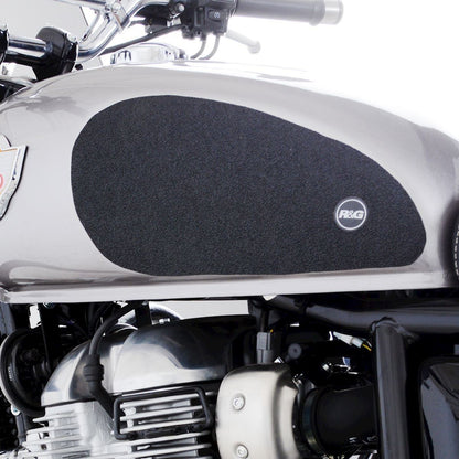 R&G Tank Traction Grips for Royal Enfield Interceptor 650 ’19- Colour: Clear