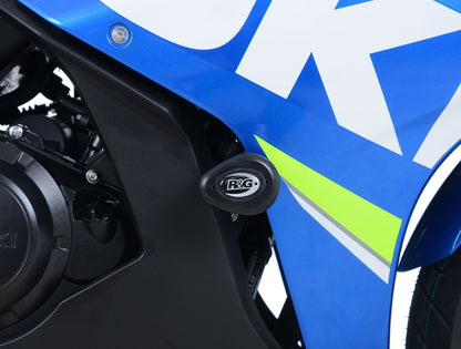 No-cut Crash Protectors - Aero Style for Suzuki GSX250R '17- and Suzuki V-Strom 250 '17- Colour: White