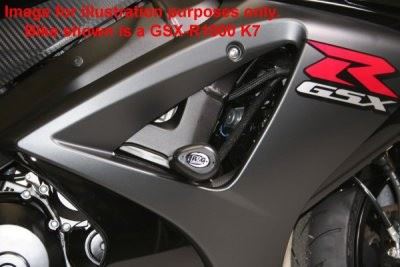 Crash Protectors - Aero Style for Suzuki GSX-R1000 K5-K6 ('05-'06) Colour: Black