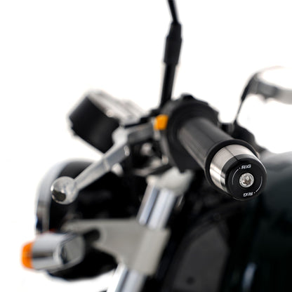Bar End Sliders for Triumph Trident 660 '21-, Daytona 660 '24-,  Speed Triple 1200 RS '21-  (without mirrors) & Royal Enfield Continental GT 650 ’19-