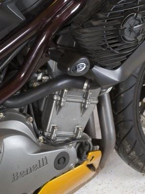 Crash Protectors - Aero Style for Benelli Cafe Racer 1130 '05- Colour: Black