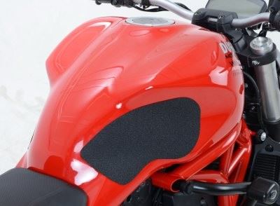 R&G Tank Traction Grip for Ducati Monster 1100 /  1100 EVO '10- &, 1200 S '14- and 797 '17- Colour: Clear