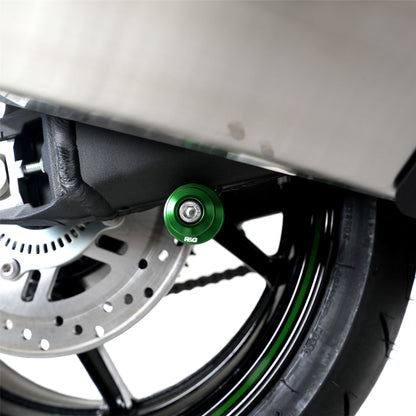 M8 Paddock Stand Bobbins for Kawasaki Ninja 1000SX '20- '24,1100SX '25-, Z900RS '21- '24, Z650RS '21- '24 & BMW S1000R '21- / Sport/  M Sport '21- '24, M1000RR '21- '24 & M1000R '23-'24 Colour: Green