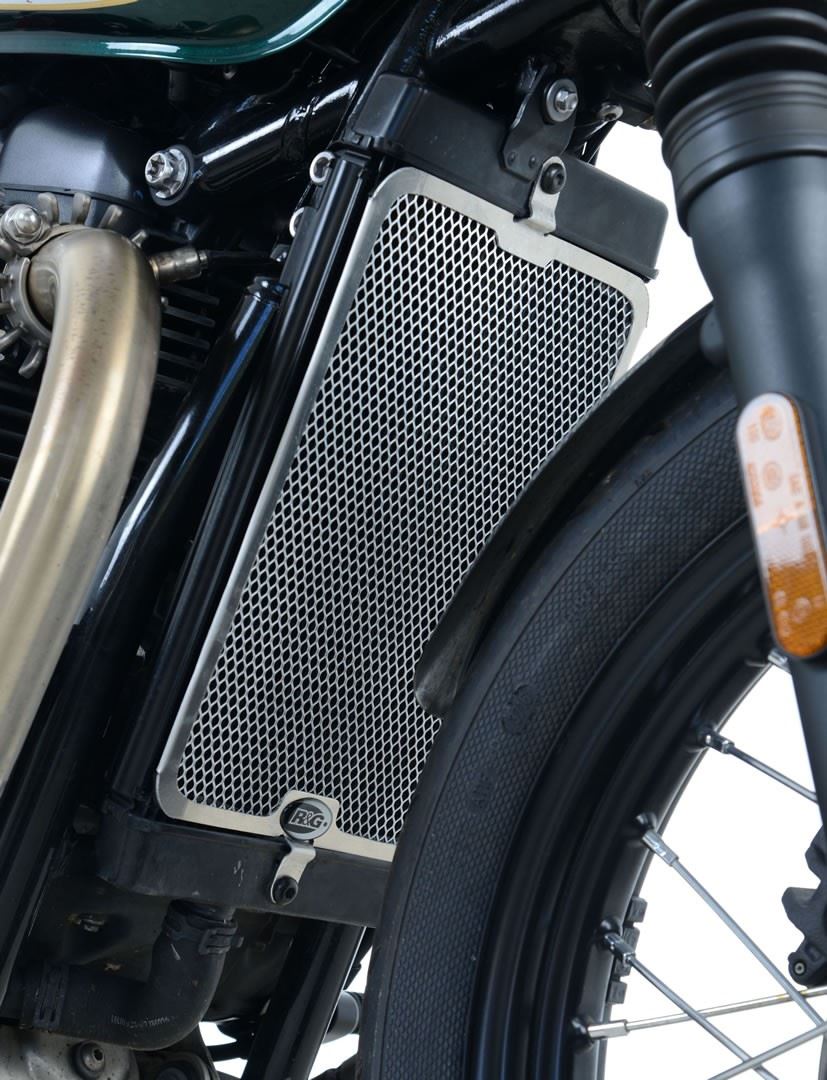 Radiator Guard for Triumph Bonneville Bobber '17-'20 Colour: Black