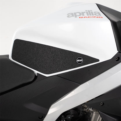 R&G Tank Traction Grips for  Aprilia RS457 '24- Colour: Clear