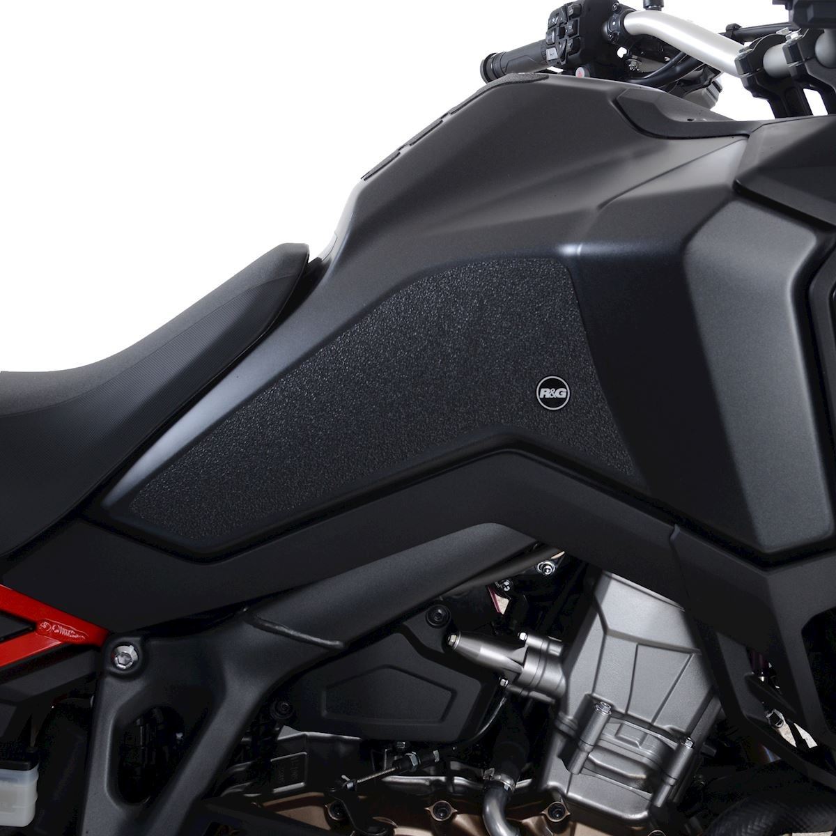 R&G Tank Traction Grips for Honda CRF1100L Africa Twin Standard Model '20- '24 & CRF1100L Africa Twin DCT '24- Colour: Black