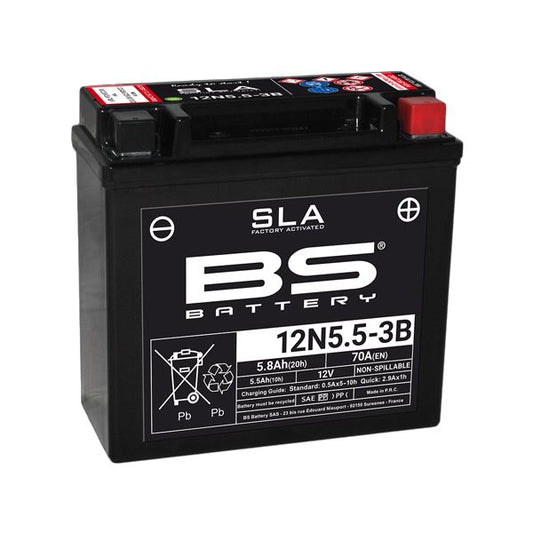 BS 12N5.5-3B SLA (WC) Factory Activated Battery