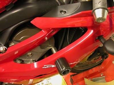 Crash Protectors - Classic Style for Triumph 675 Daytona '06-'12 Colour: Black