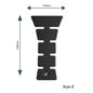 Eazi-Grip PRO Centre Tank Pads Style : Style E Eazi-Grip Colour: Black