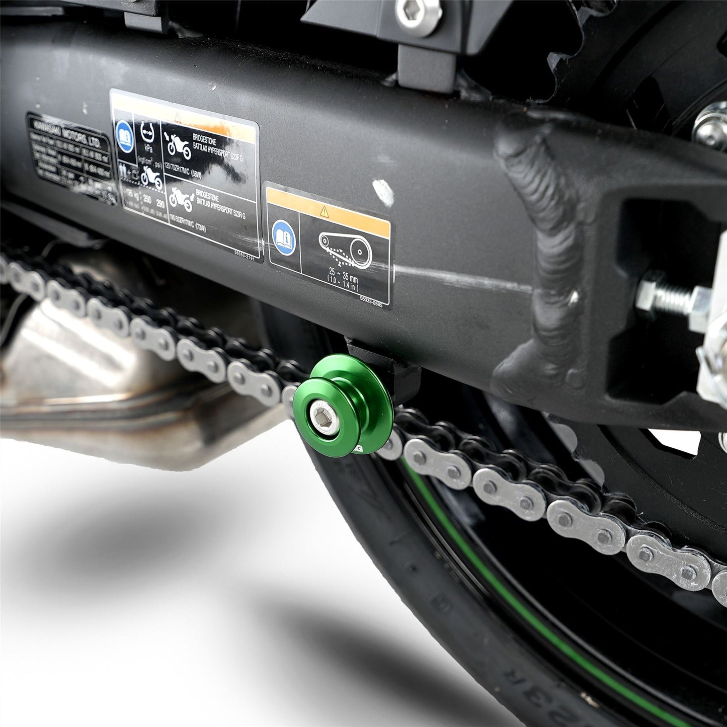 M8 Paddock Stand Bobbins for Kawasaki Ninja 1000SX '20- '24,1100SX '25-, Z900RS '21- '24, Z650RS '21- '24 & BMW S1000R '21- / Sport/  M Sport '21- '24, M1000RR '21- '24 & M1000R '23-'24 Colour: Black