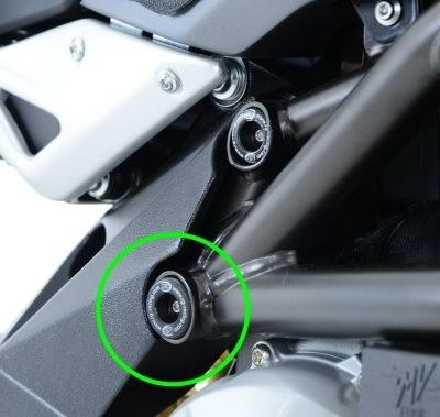 Lower Trellis Frame Plug for MV Agusta F3 675/800 '12-,Brutale 675/800 '12-, Rivale '14- & Brutale 800 RR '18-