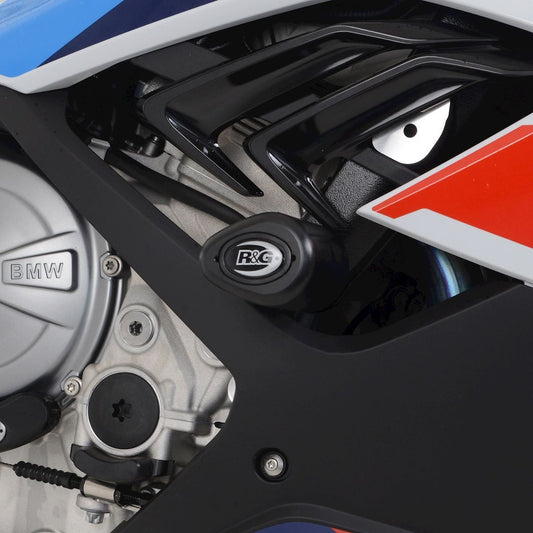 Crash Protectors - Aero Style for BMW M1000RR '21-'22 (Asymmetrical RACE Kit)  Colour: Black