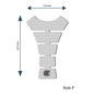 Eazi-Grip EVO Centre Tank Pads  Style : Style F Eazi-Grip Colour: Clear