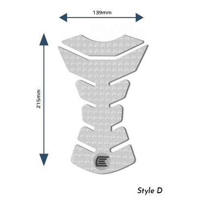 Eazi-Grip EVO Centre Tank Pads  Style : Style D Eazi-Grip Colour: Clear