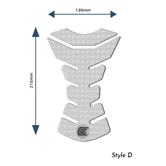 Eazi-Grip EVO Centre Tank Pads  Style : Style D Eazi-Grip Colour: Clear