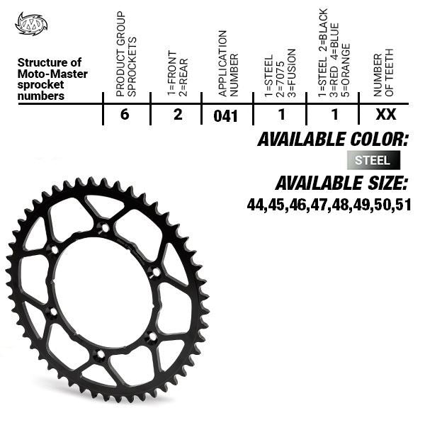 Moto-Master Steel Ultralight Rear Sprocket - 420-47 - KTM/Hqv/GasGas 65SX TC65 MC65 2025