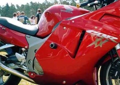 Crash Protectors - Classic Style Honda CBR1100 Blackbird Colour: White