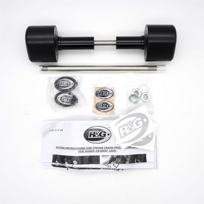 Crash Protectors - Aero Style for Honda CB400SF '08- Colour: Black