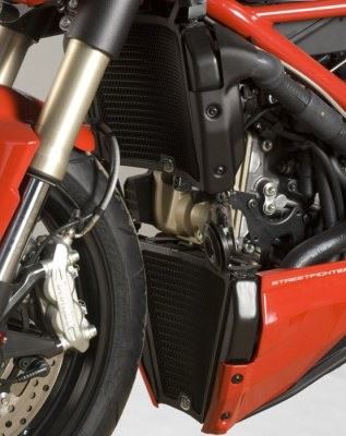 Radiator Guards (2piece) for Ducati 848 Streetfighter '12-'15 Colour: Red