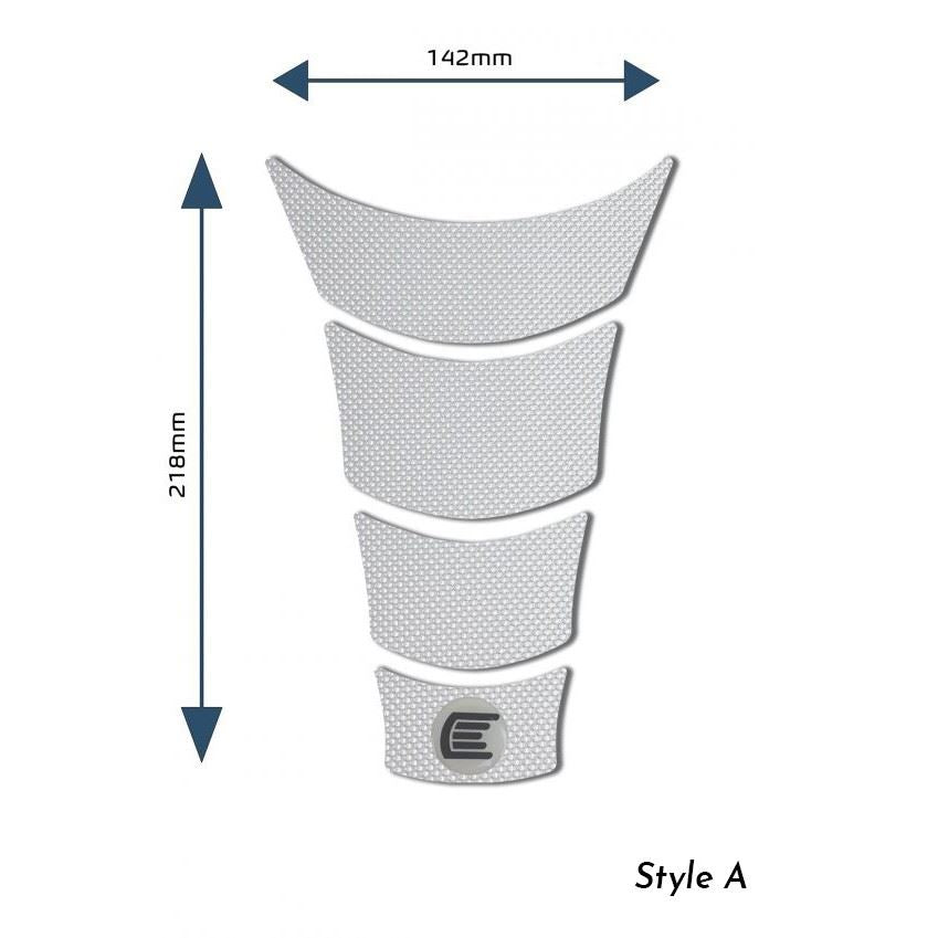 Eazi-Grip PRO Centre Tank Pads Style : Style C Eazi-Grip Colour: Clear