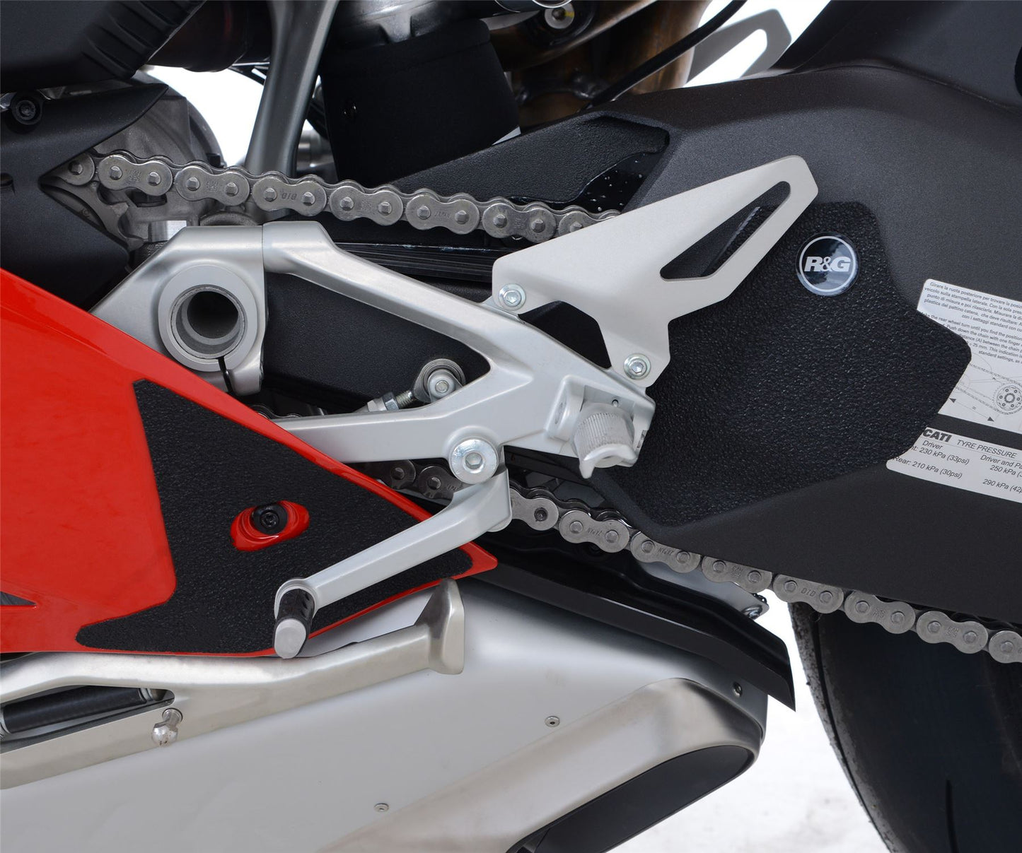 R&G Boot Guard Kit for Ducati Panigale V4 and V4S '18- '24 & V4R '20- Models