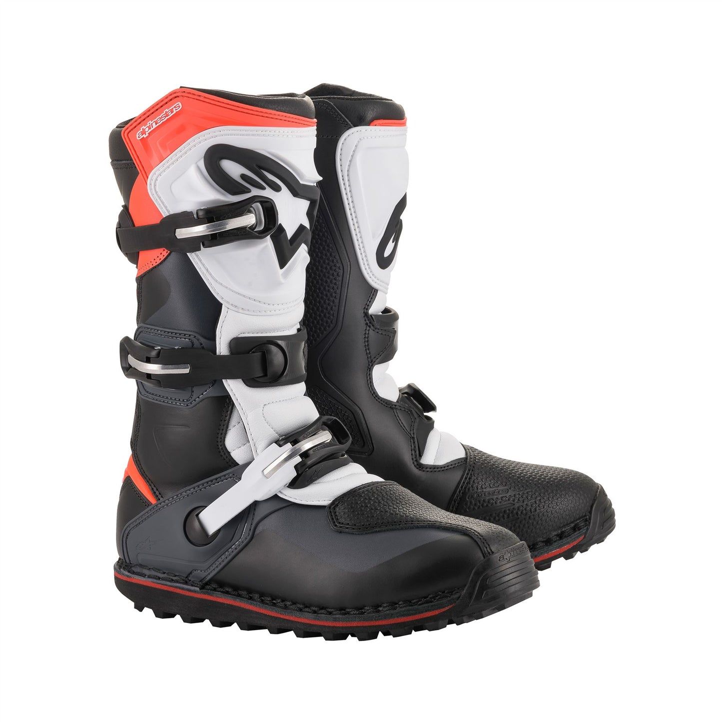 Alpinestars Tech T - Black Gray Red Fluo - US 11 / EU 45.5