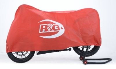 Dust Cover for Superbike/Street Motorcycles Colour: Red with White logo and piping