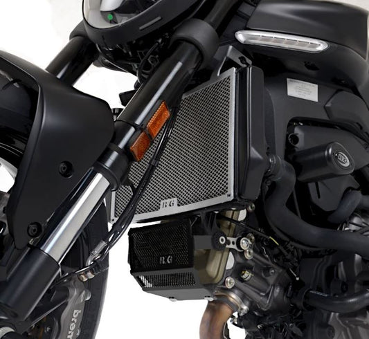 Radiator Guard for Ducati Monster 950 (+) '21- & Monster 937 (+) '21- Colour: Titanium