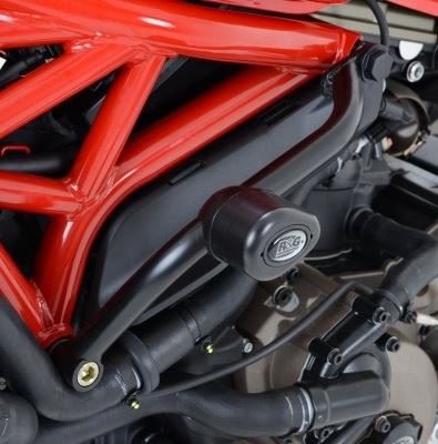Crash Protectors - Aero Style for Ducati Monster 821, 1200, R & S '14- Colour: White