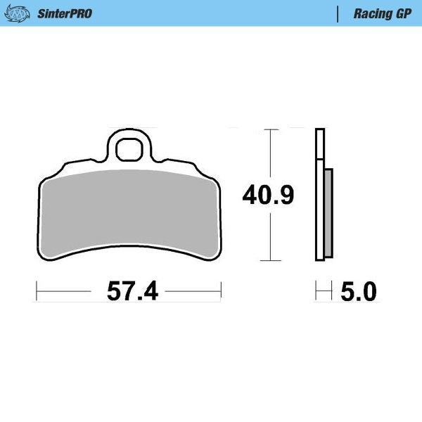 Moto-Master Racing GP SinterPRO Brake Pads - 99712