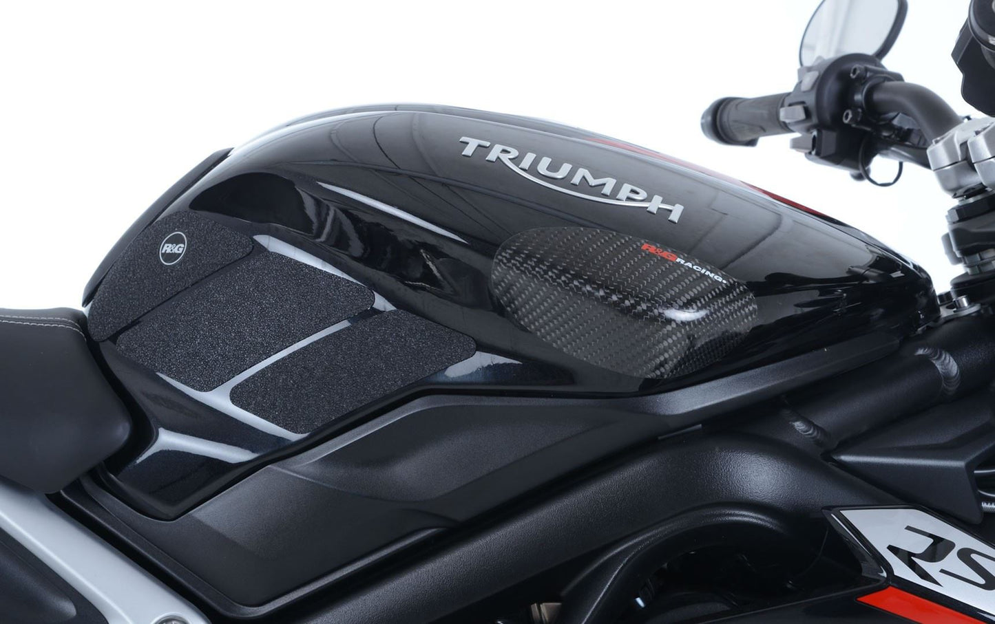 R&G Tank Traction Grip for Triumph 675 Daytona / Street Triple '13-'22 Colour: Clear