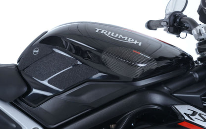 R&G Tank Traction Grip for Triumph 675 Daytona / Street Triple '13-'22 Colour: Clear