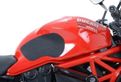 R&G Tank Traction Grip for Ducati Monster 1100 /  1100 EVO '10- &, 1200 S '14- and 797 '17- Colour: Clear