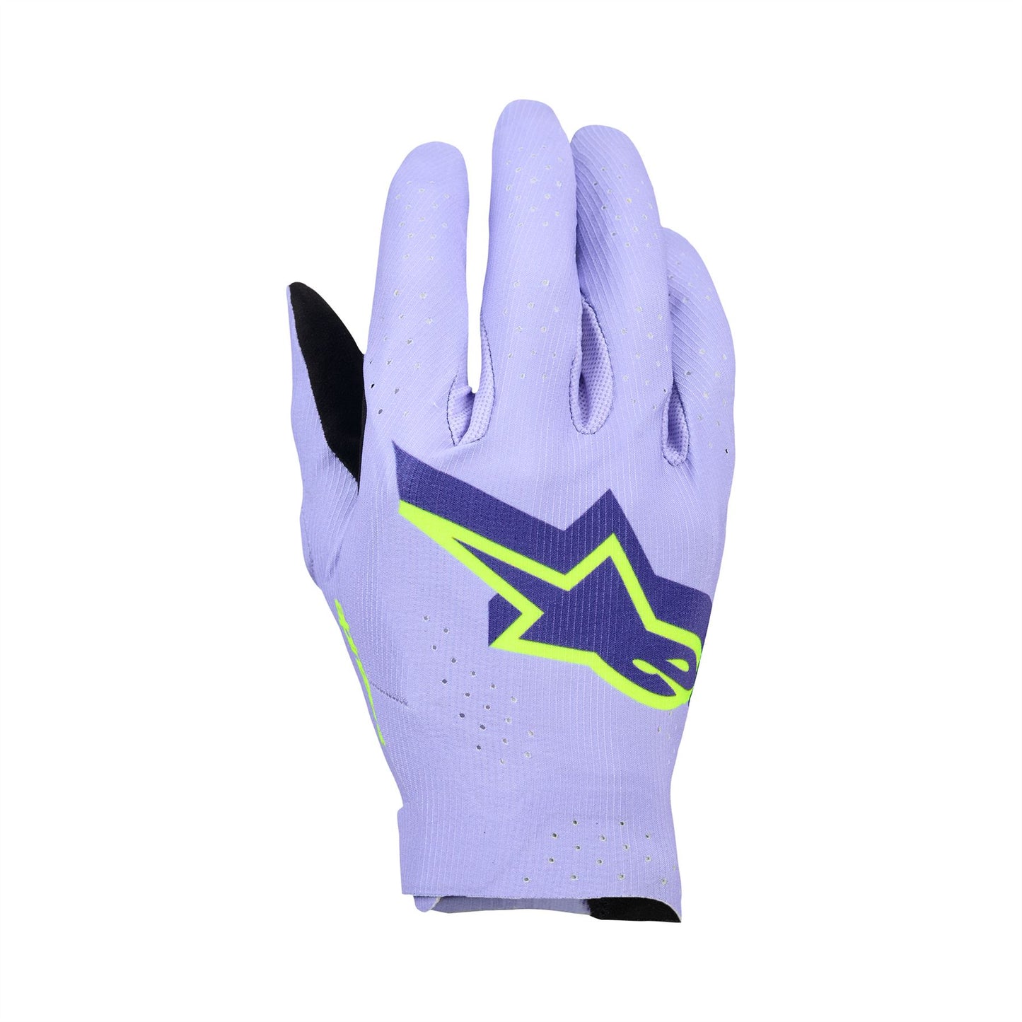 Alpinestars Supertech MX Gloves - Lavender Violet Fluo Yellow - Size L