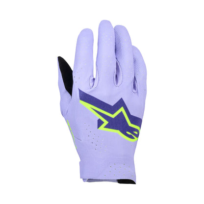 Alpinestars Supertech MX Gloves - Lavender Violet Fluo Yellow - Size L