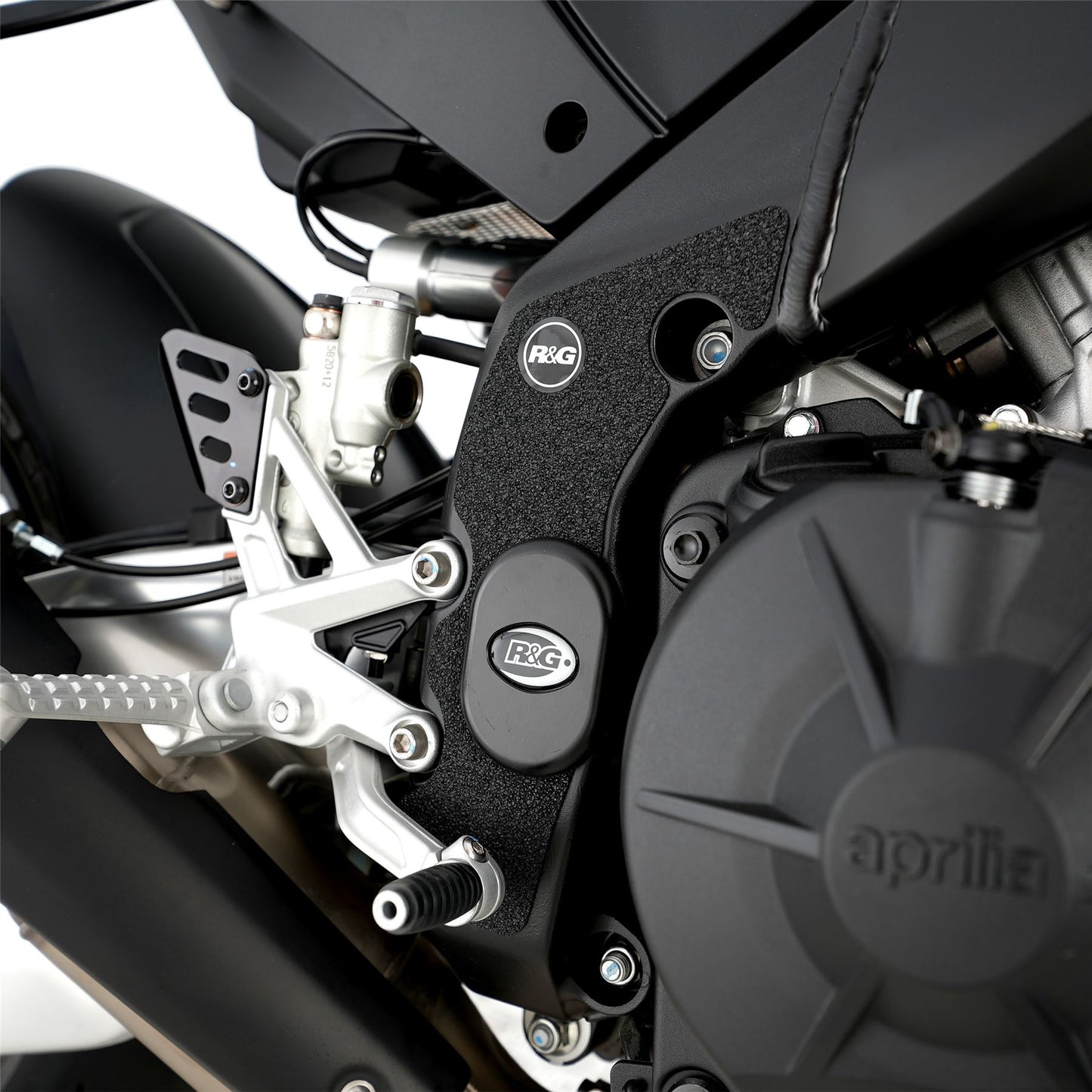 R&G Boot Guard Kit for Aprilia Tuono V4 1100 (Factory)'21-