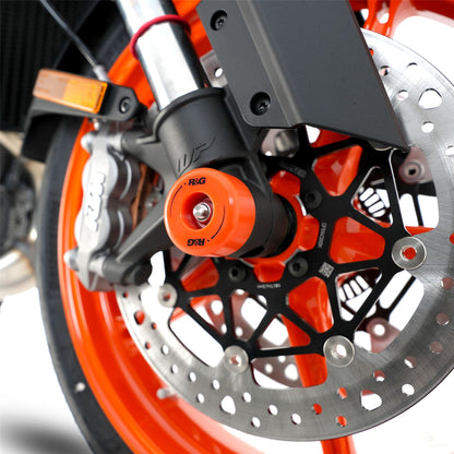 Fork Protectors for KTM 790 Duke '18-, 990 Duke 2024 /950 Superduke, SuperMoto '20-, 890 Duke R '20- '24 & CFMoto 800NK '23- models Colour:: Black