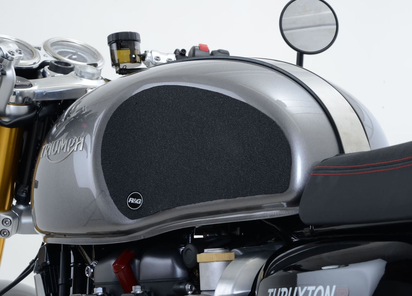 R&G Tank Traction Grip for Triumph Thruxton 1200 / R '16- Colour: Black
