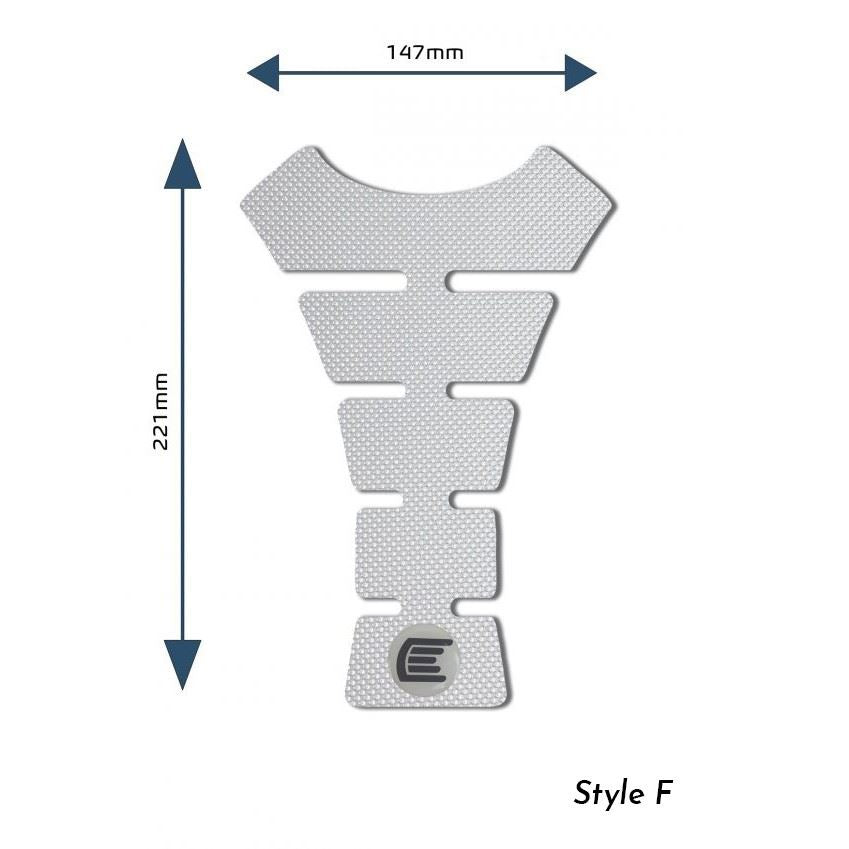 Eazi-Grip PRO Centre Tank Pads Style : Style F Eazi-Grip Colour: Clear