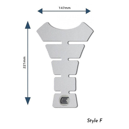 Eazi-Grip PRO Centre Tank Pads Style : Style F Eazi-Grip Colour: Clear