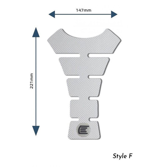 Eazi-Grip PRO Centre Tank Pads Style : Style F Eazi-Grip Colour: Clear