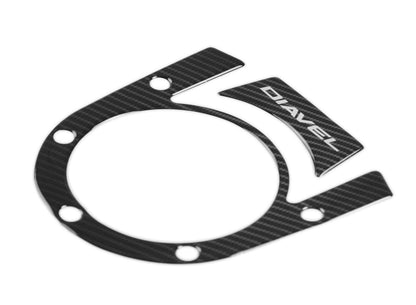 Red Dynamic Carbon Fibre Yoke Pad for Ducati Diavel '10-'16 models